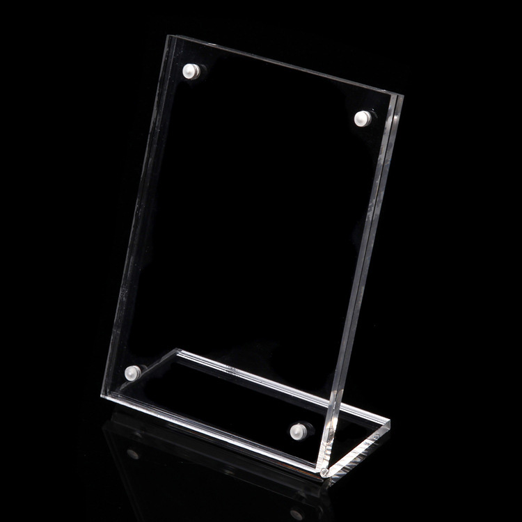 XH216 磁石透明L型展示夾（豎版）