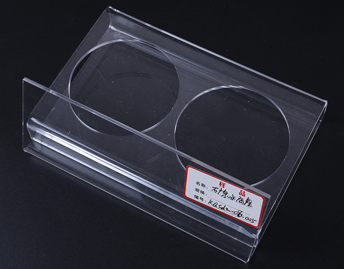 XH0204 雙孔透明膠商品展示架