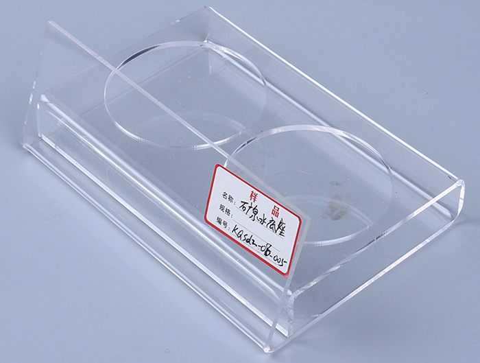 雙孔透明膠商品展示架